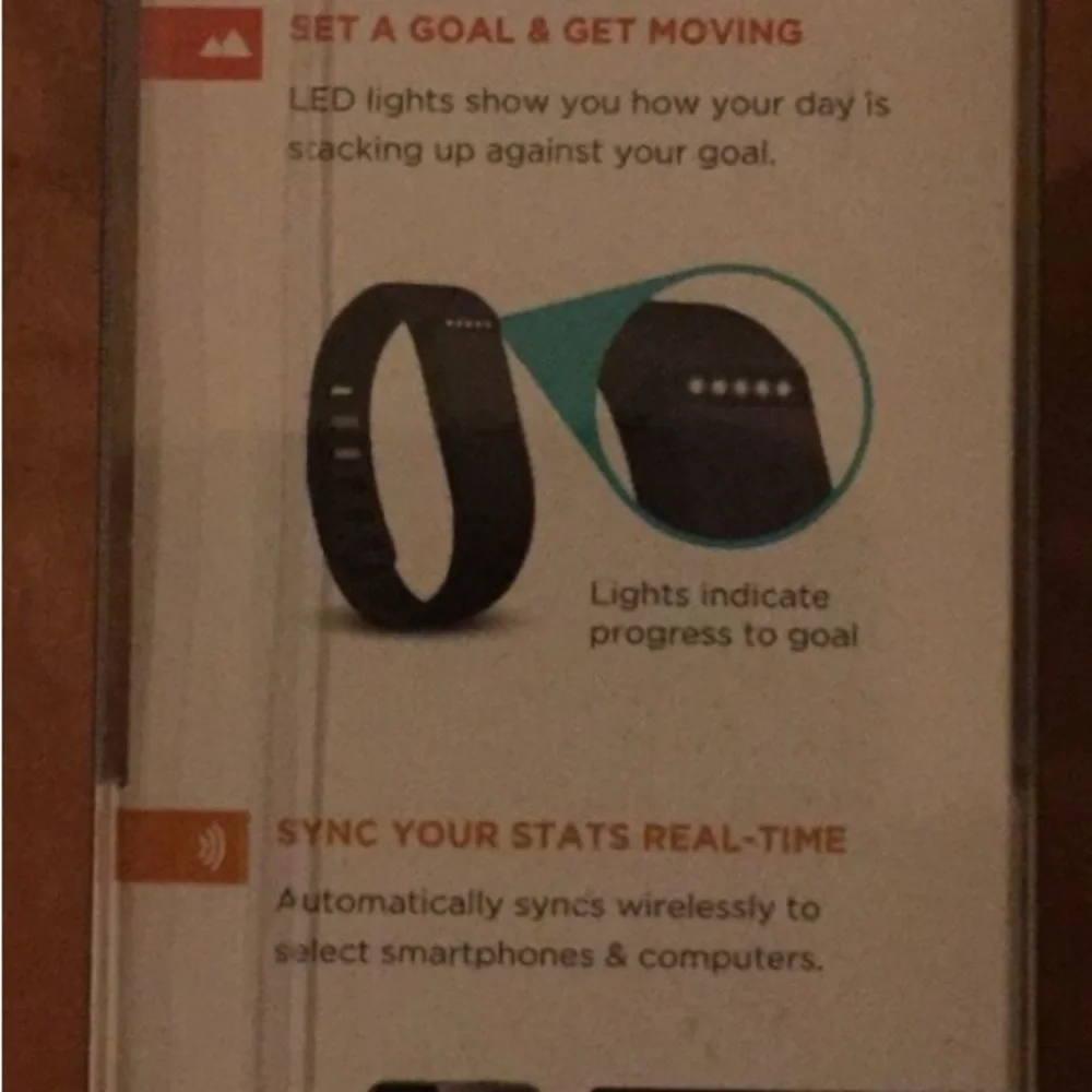 Fitbit Black Wristband Fitness Tracker with Digital Display